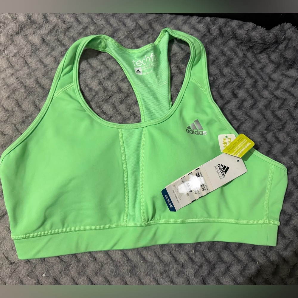 Adidas Women's Lime Green Sports Bra